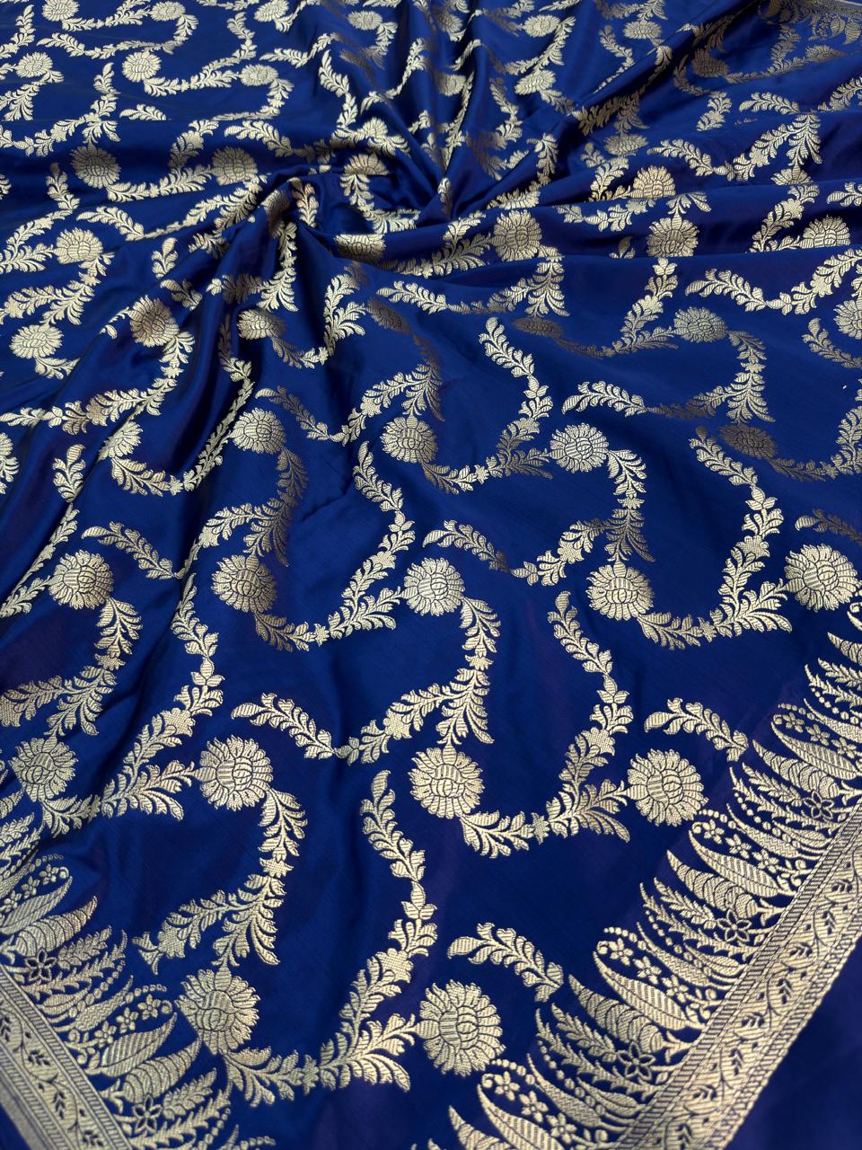 Banarasi Mushru Katan Silk Suit(3 piece set)