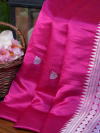 Banarasi Pure Mushru Katan Silk Handwoven Saree