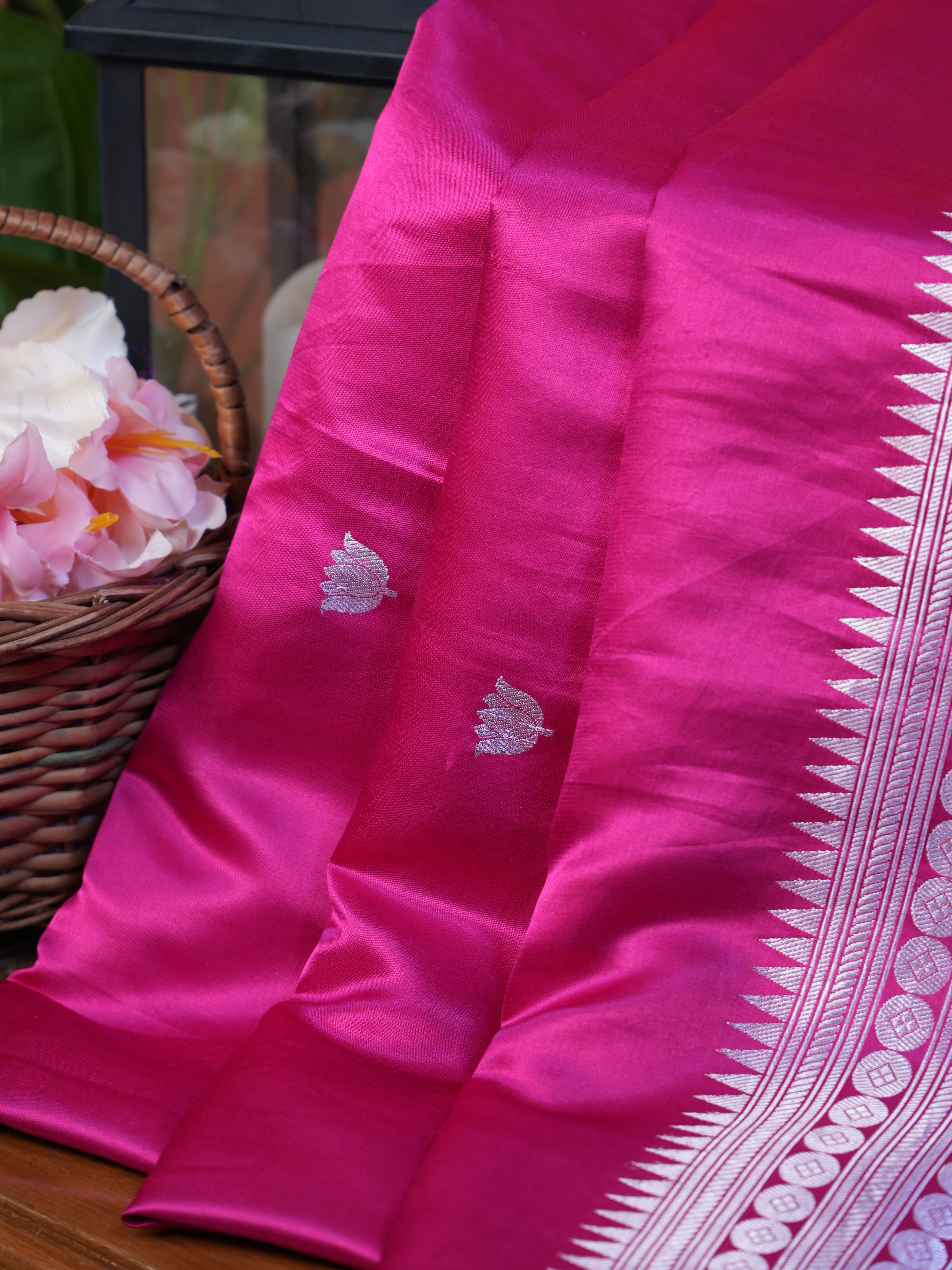 Banarasi Pure Mushru Katan Silk Handwoven Saree