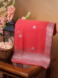 Banarasi Pure Khaddi Chiffon Handwoven Silk Saree