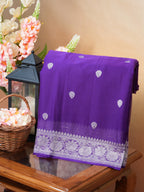 Banarasi Pure Khaddi Chiffon Handwoven Silk Saree