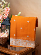 Banarasi Pure Khaddi Chiffon Handwoven Silk Saree