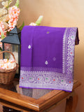 Banarasi Pure Khaddi Chiffon Handwoven Silk Saree