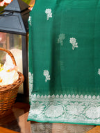 Banarasi Pure Khaddi Chiffon Handwoven Silk Saree