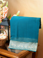 Banarasi Pure Khaddi Chiffon Handwoven Silk Saree