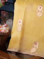 Banarasi Pure Kora Organza Handwoven Silk Saree