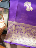 Banarasi Pure Kora Organza Handwoven Silk Saree