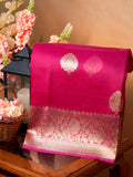 Banarasi Pure Kora Organza Handwoven Silk Saree