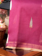 Banarasi Pure Kora Organza Handwoven Silk Saree