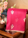 Banarasi Pure Kora Organza Handwoven Silk Saree