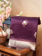Banarasi Pure Kora Organza Handwoven Saree