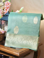 Banarasi Pure Kora Organza Handmade Saree