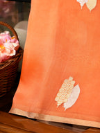 Banarasi Pure Kora Organza Handwoven Silk Saree