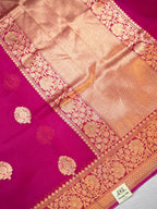 Banarasi Pure Kora Organza Handwoven Silk Saree