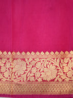 Banarasi Pure Kora Organza Handwoven Silk Saree
