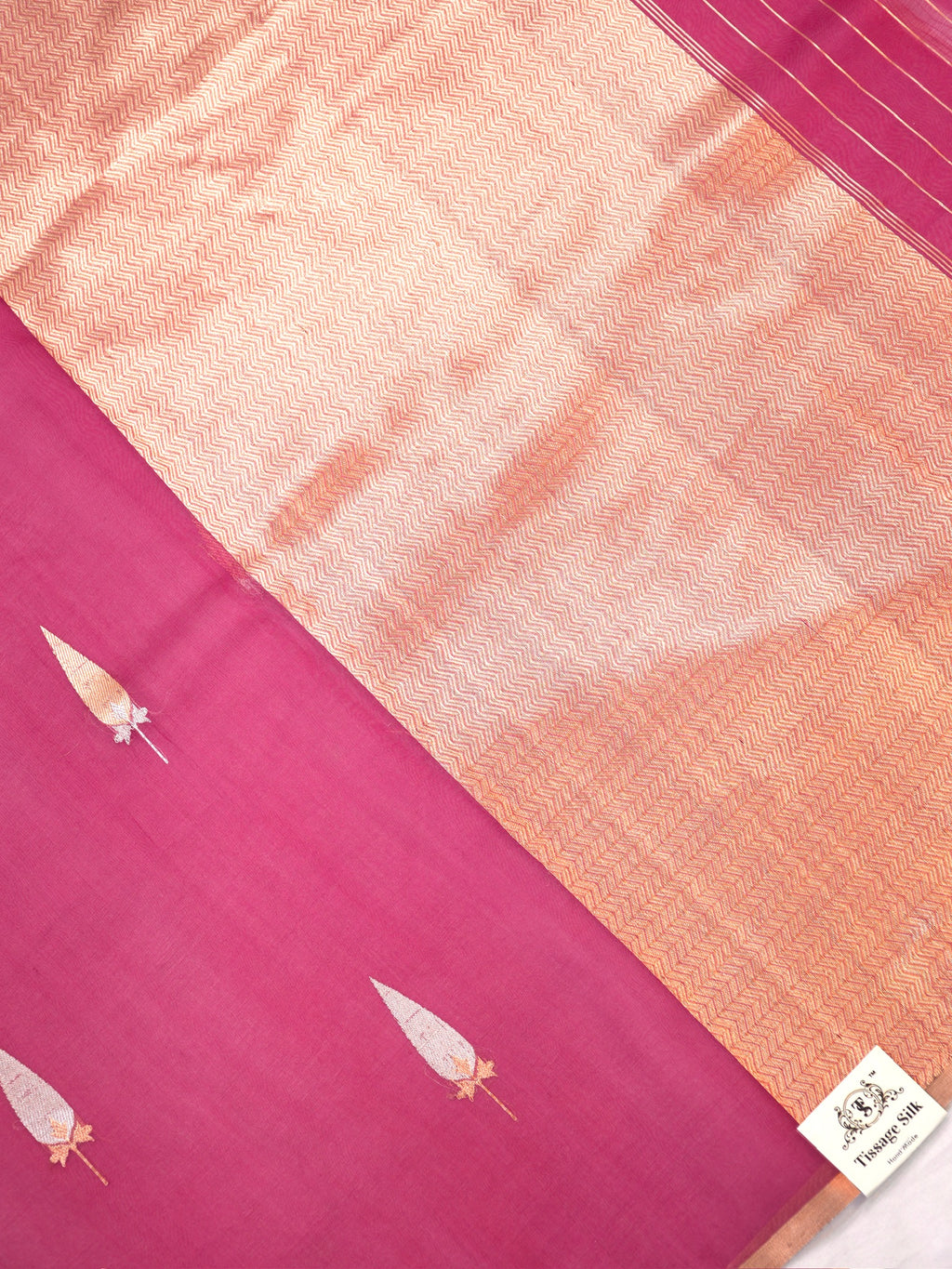Banarasi Pure Kora Organza Handwoven Silk Saree