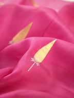 Banarasi Pure Kora Organza Handwoven Silk Saree
