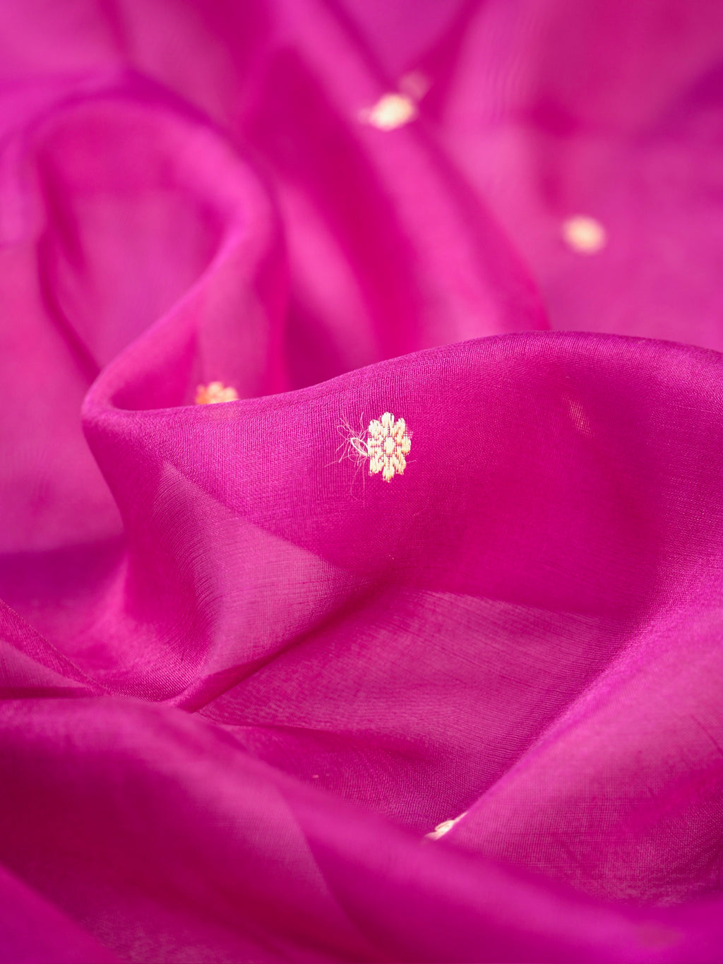 Banarasi Pure Kora Organza Handwoven Silk Saree