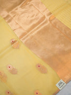 Banarasi Pure Kora Organza Handwoven Silk Saree