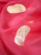 Banarasi Pure Kora Organza Handwoven Silk Saree