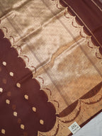 Banarasi Pure Kora Organza Handwoven Silk Saree