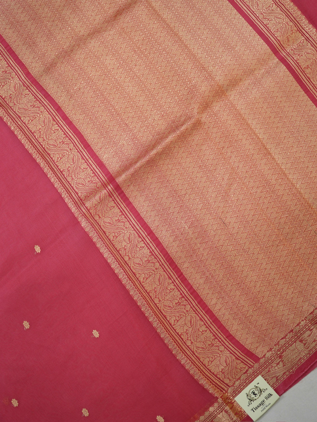 Banarasi Pure Kora Organza Handwoven Silk Saree