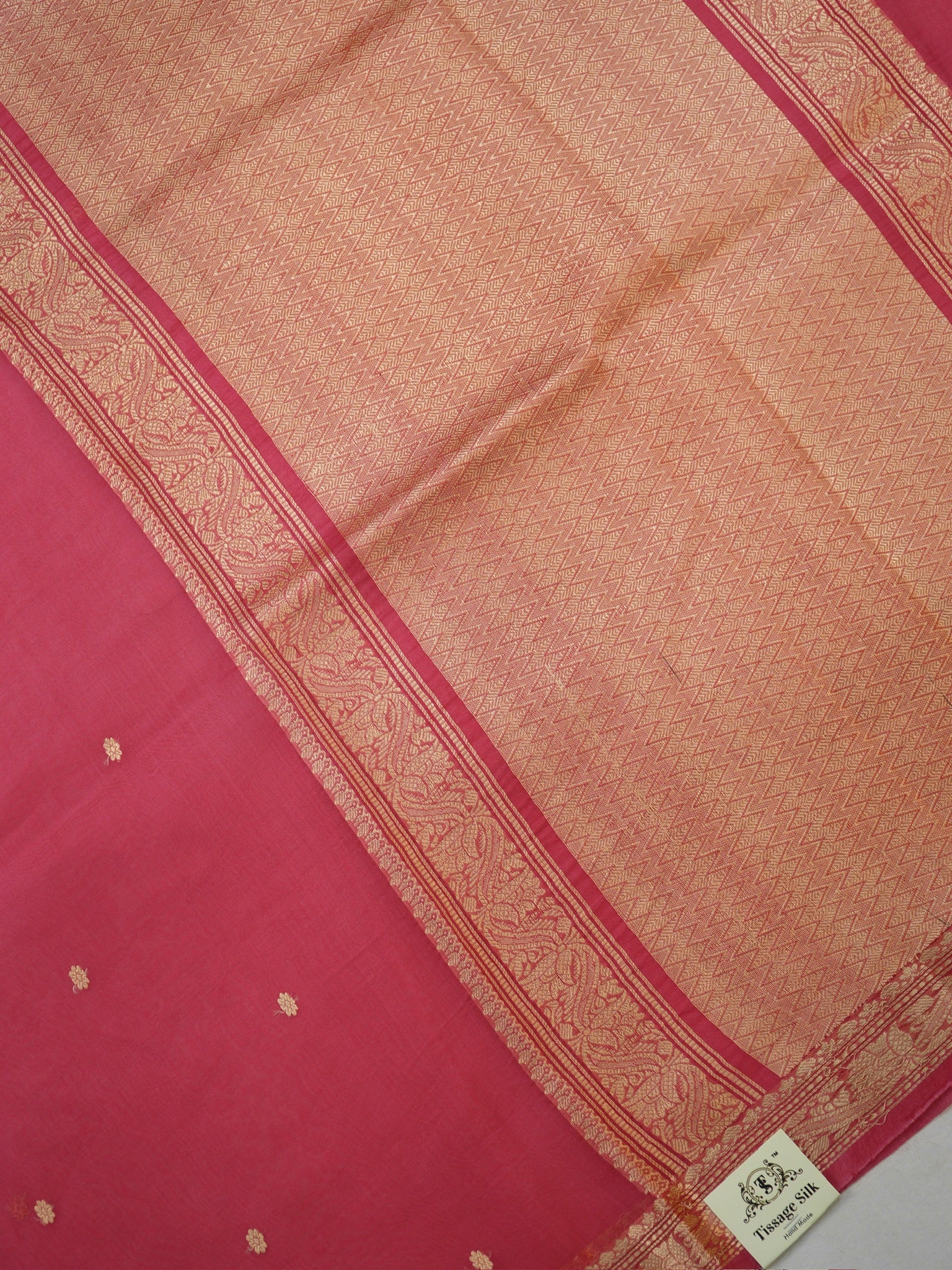 Banarasi Pure Kora Organza Handwoven Silk Saree