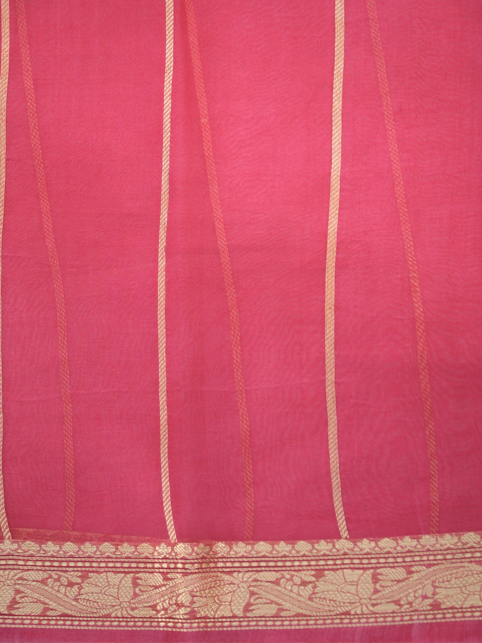 Banarasi Pure Kora Organza Handwoven Silk Saree