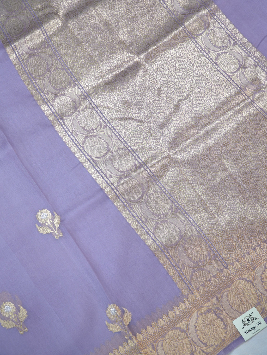 Banarasi Pure Kora Organza Handwoven Silk Saree