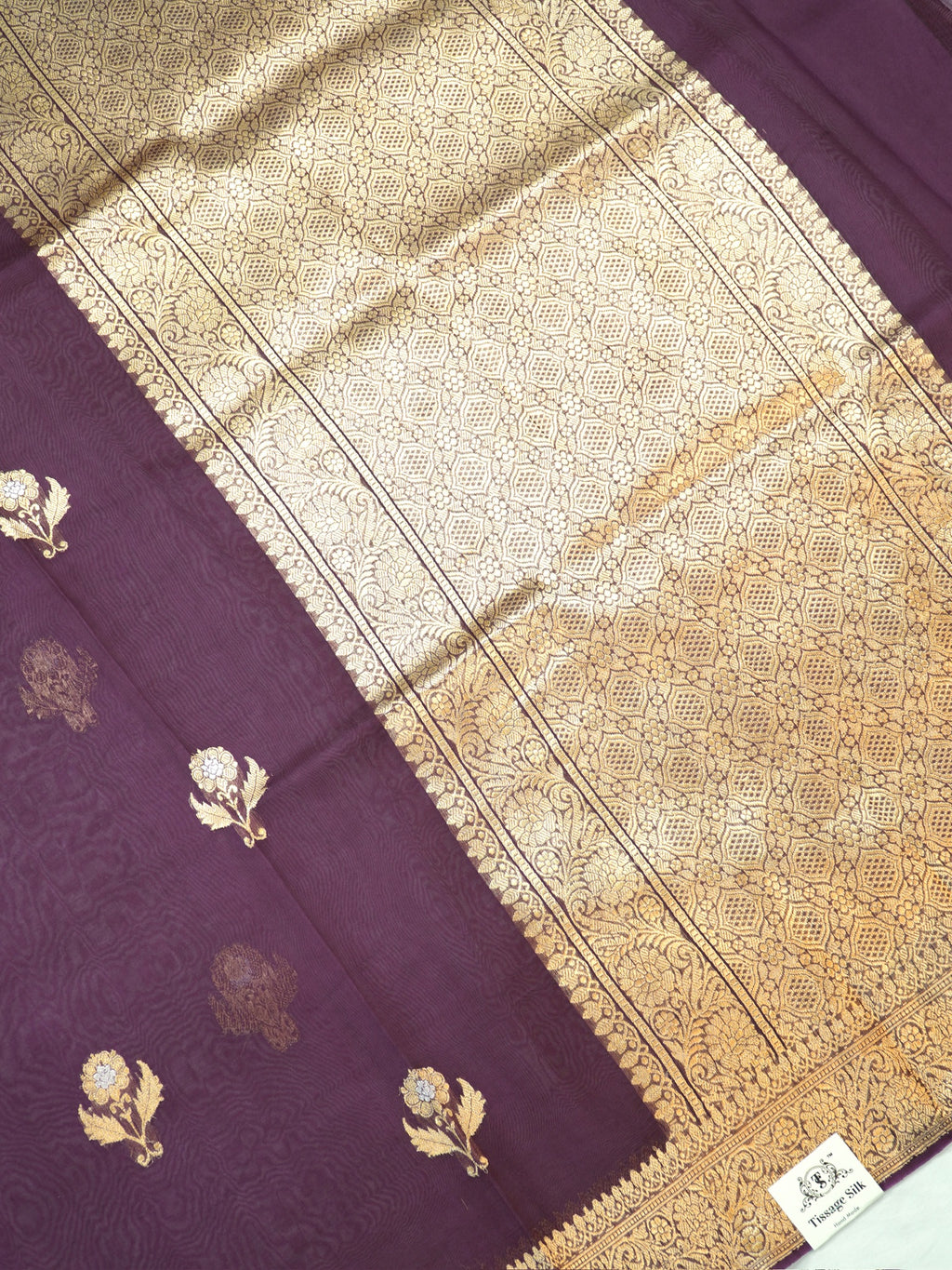 Banarasi Pure Kora Organza Handwoven Saree
