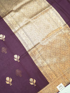 Banarasi Pure Kora Organza Handwoven Saree
