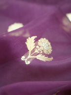 Banarasi Pure Kora Organza Handwoven Saree