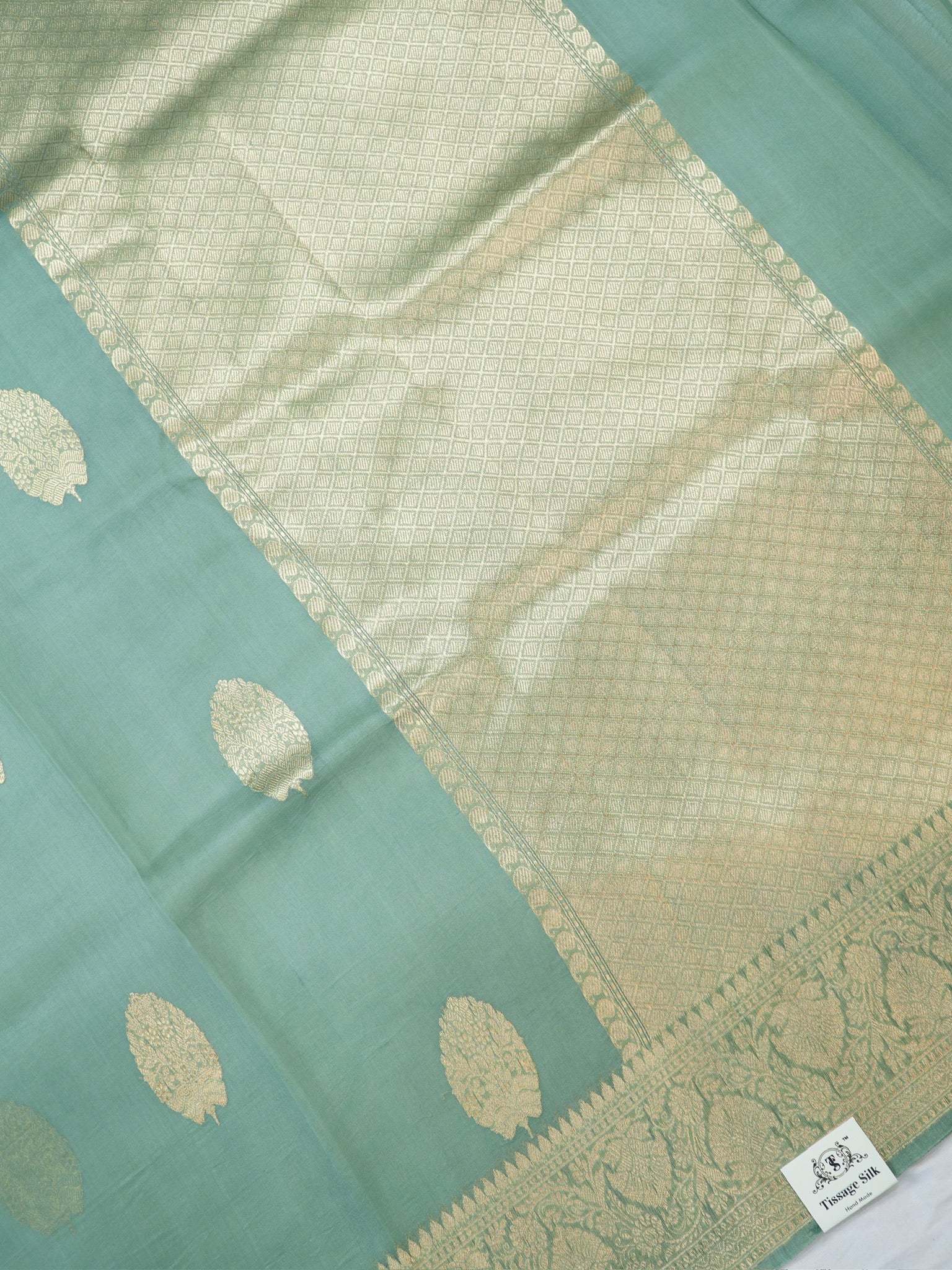 Banarasi Pure Kora Organza Handmade Saree
