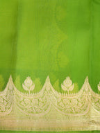 Banarasi Pure Kora Organza Handwoven Silk Saree