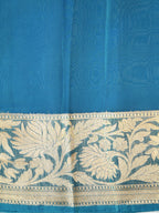 Banarasi Pure Kora Organza Handwoven Silk Saree