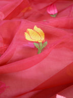Banarasi Pure Kora Organza Handwoven Silk Saree