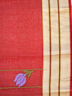 Banarasi Pure Kora Organza Handwoven Silk Saree