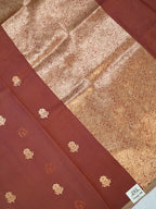 Banarasi Pure Kora Organza Handwoven Silk Saree