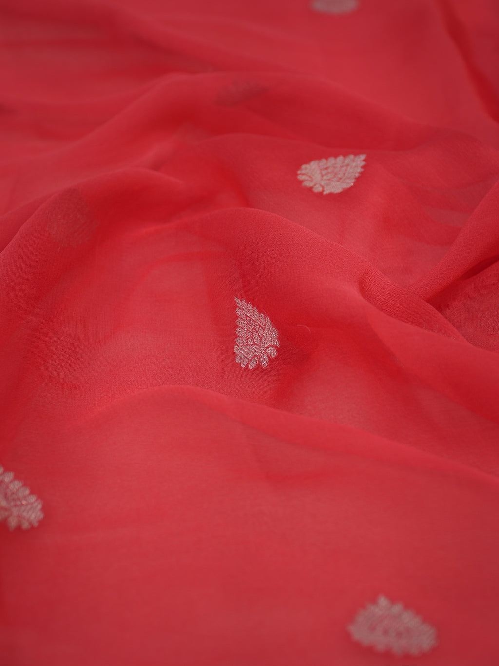 Banarasi Pure Khaddi Chiffon Handwoven Silk Saree