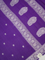 Banarasi Pure Khaddi Chiffon Handwoven Silk Saree