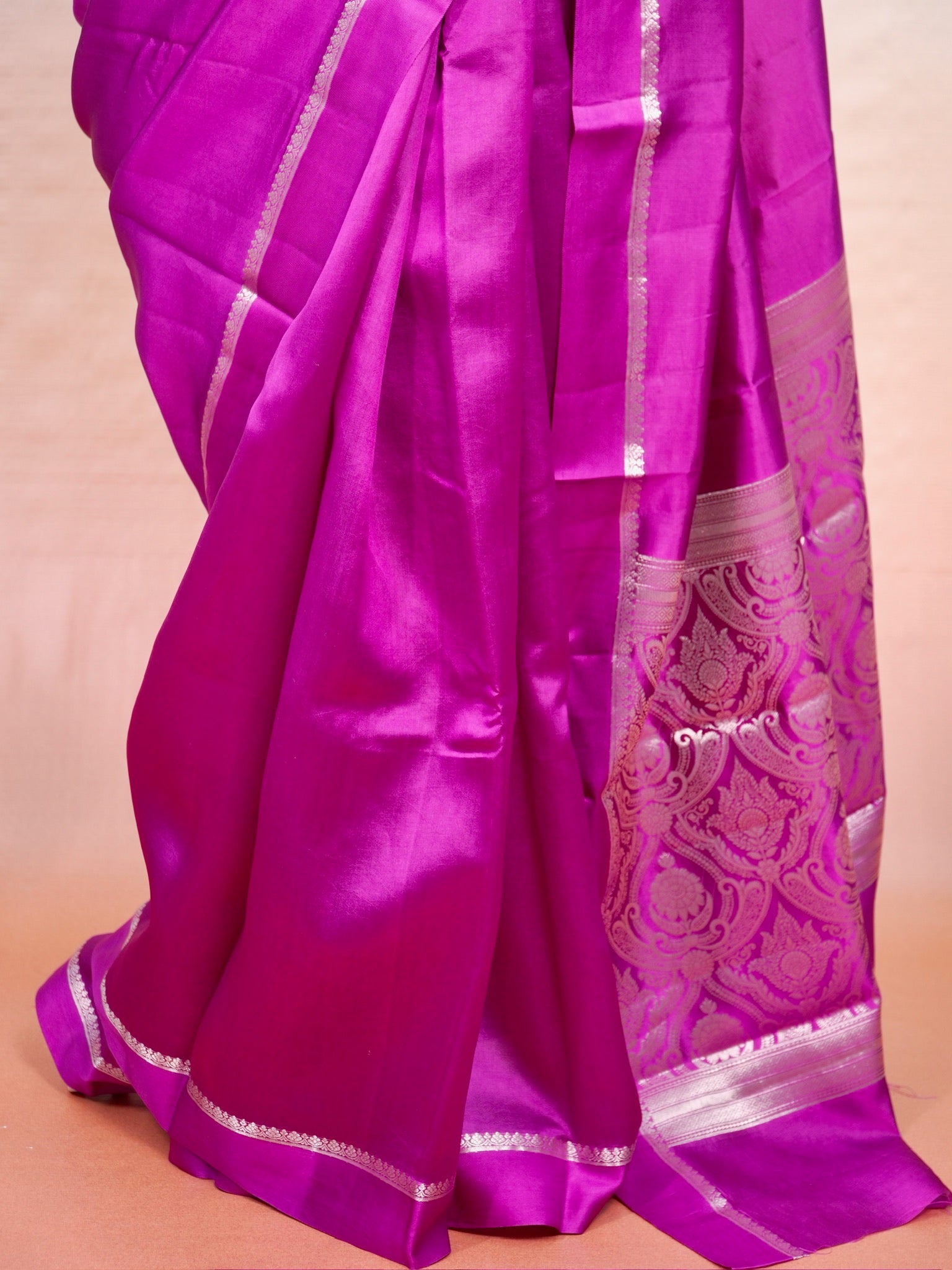Banarasi Pure Katan Silk Plain Saree