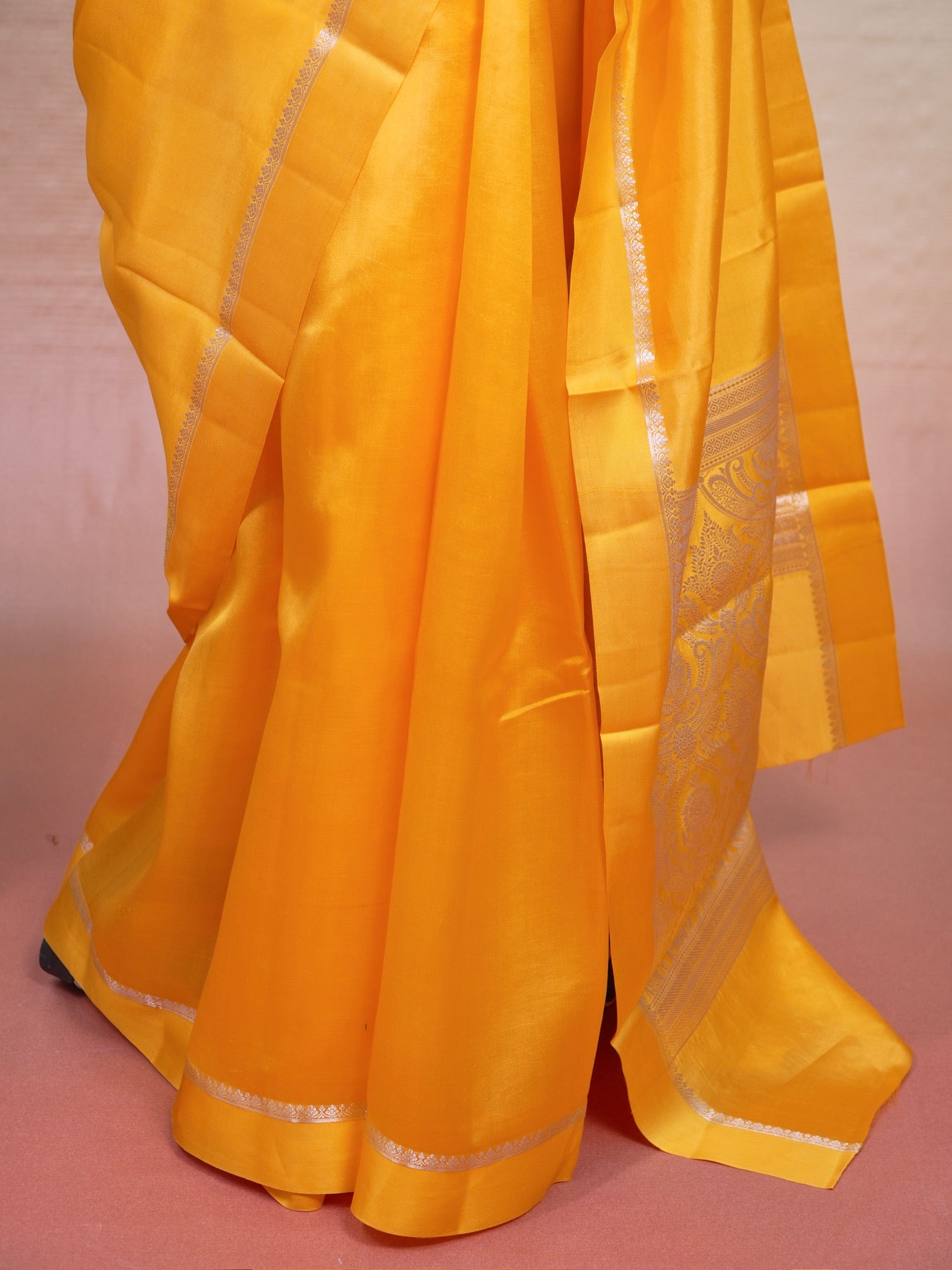 Banarasi Pure Katan Silk Plain Saree