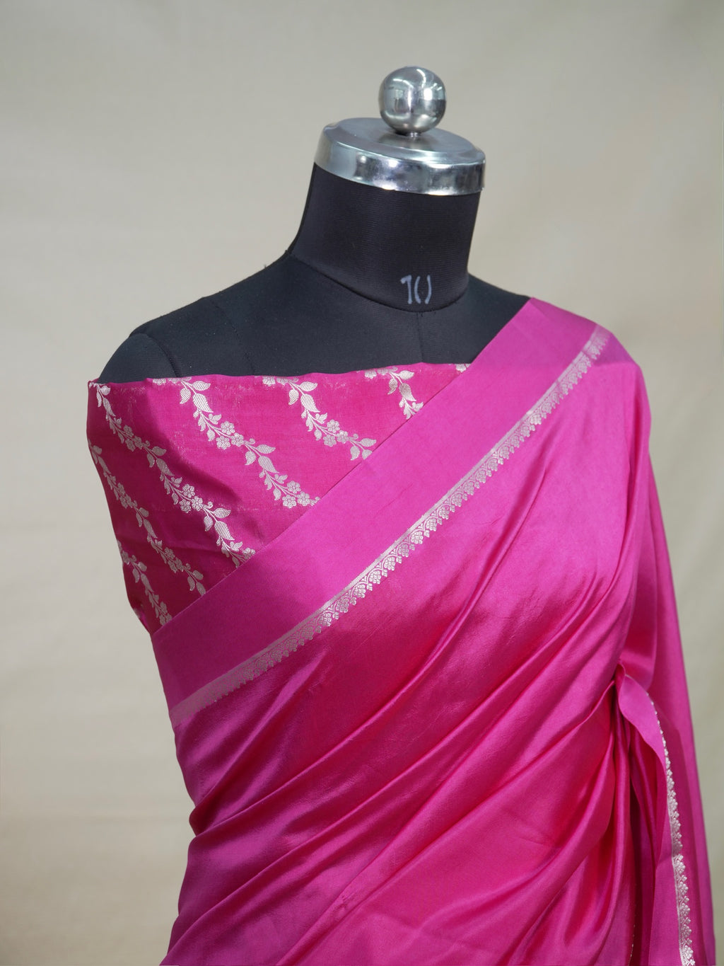 Banarasi Pure Katan Plain Saree