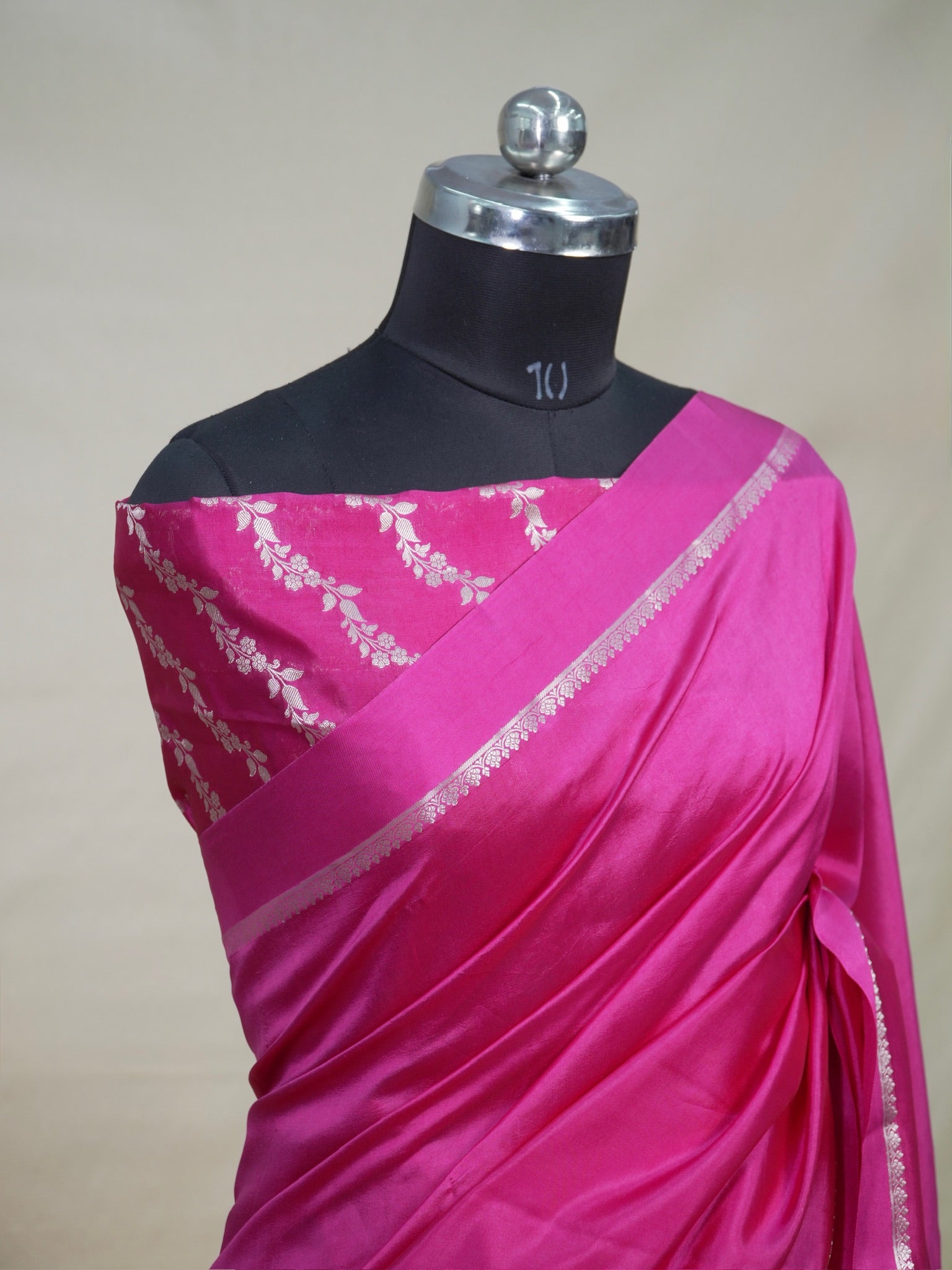 Banarasi Pure Katan Plain Saree
