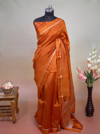 Banarasai Pure Katan Silk Plain Saree