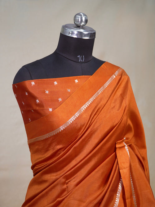 Banarasai Pure Katan Silk Plain Saree