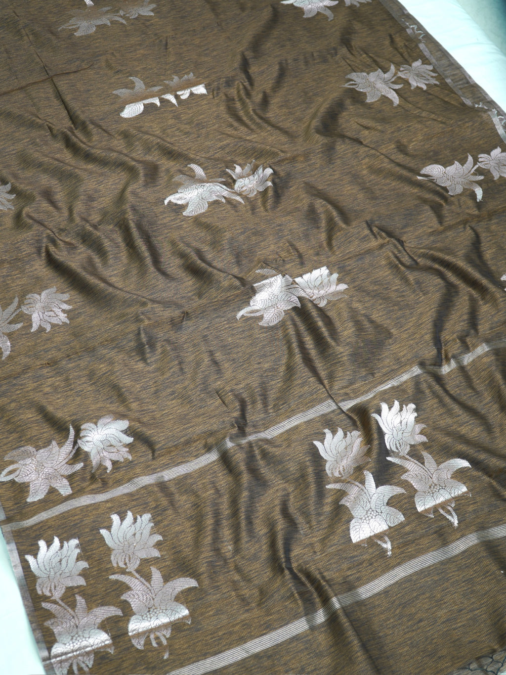 Banarasi Linen Soft Silk Saee