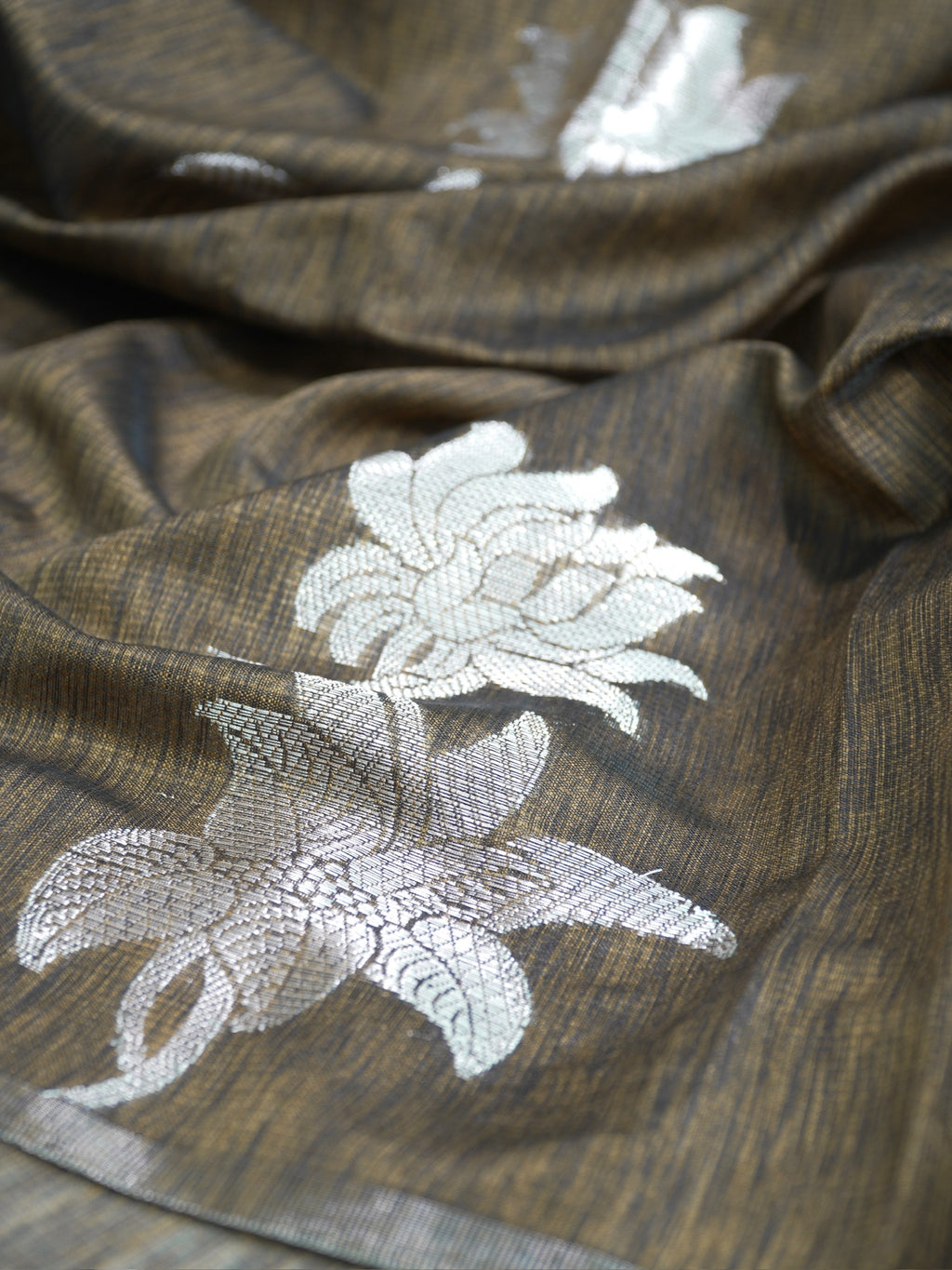 Banarasi Linen Soft Silk Saee