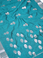 Banarasi Linen Soft Silk Saree