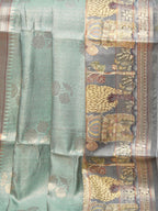 Banarasi Pure Katan Kalamkari Brocade Saree